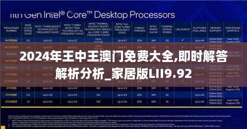 2024年王中王澳門免費(fèi)大全,即時解答解析分析_家居版LII9.92
