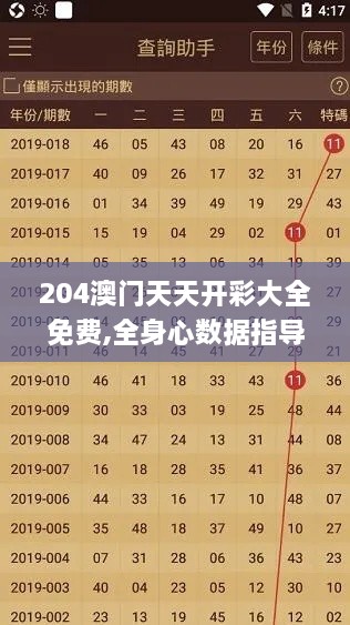 204澳門(mén)天天開(kāi)彩大全免費(fèi),全身心數(shù)據(jù)指導(dǎo)枕_計(jì)算能力版QXT9.21