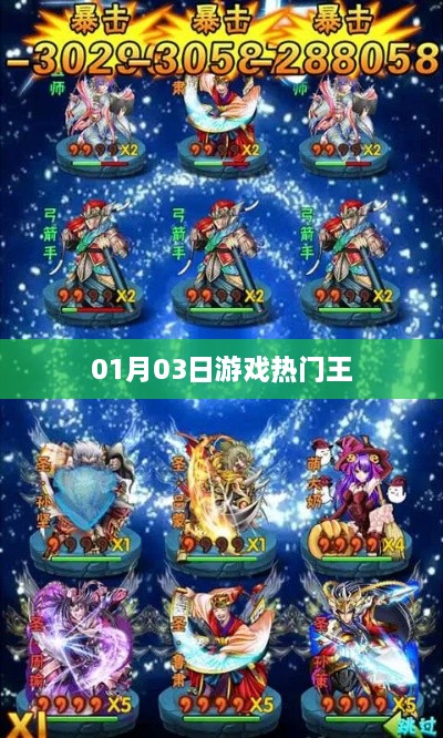 根據您的內容，為您生成以下符合百度收錄標準的標題，，熱門游戲之王，01月03日獨家盤點，符合字數要求，突出核心內容，適合作為文章標題。